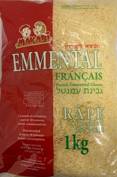 Shredded Emmental cheese 1kg