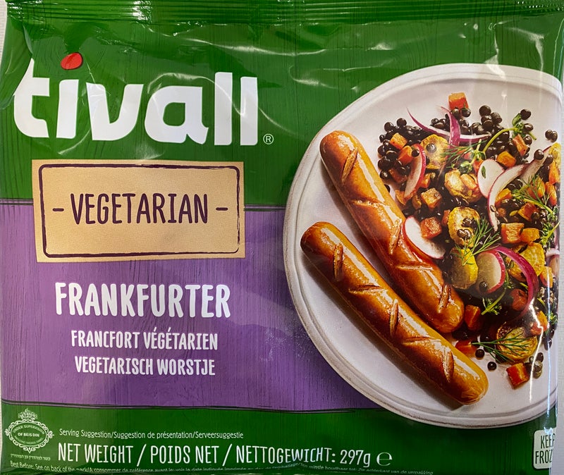 Tivall vegetarian  Frankfurter sausages 297g